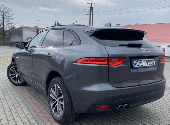 Jaguar F-Pace cena 97800 przebieg: 140000, rok produkcji 2017 z Dębica małe 172